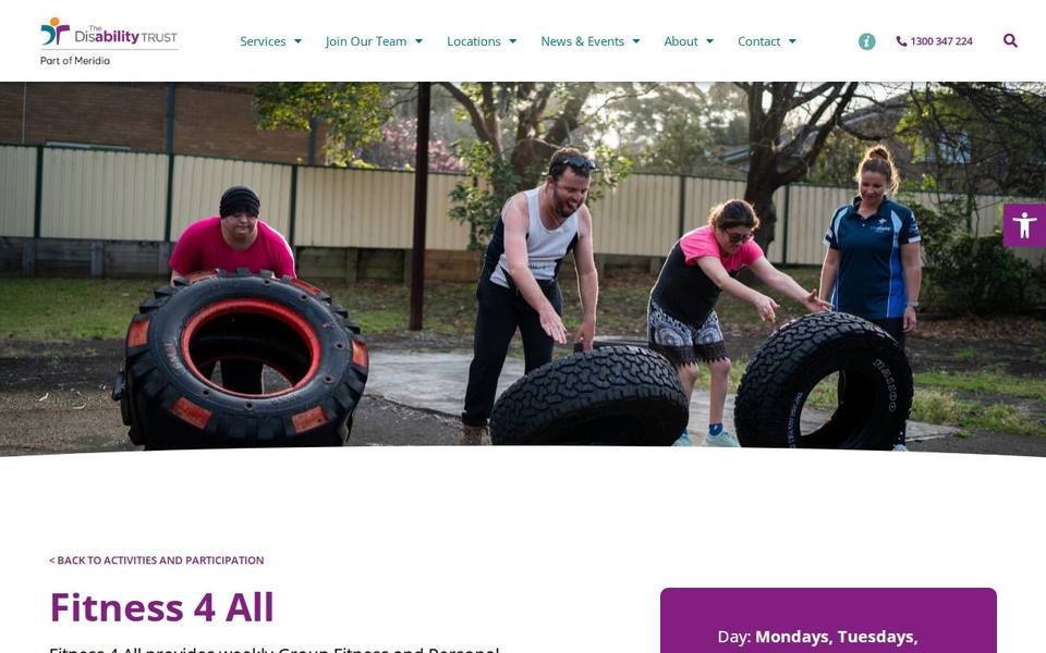 Fitness 4 All website
