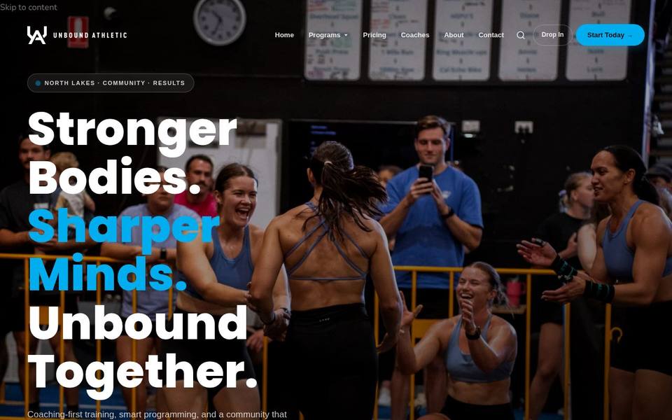 Unbound Athletic website