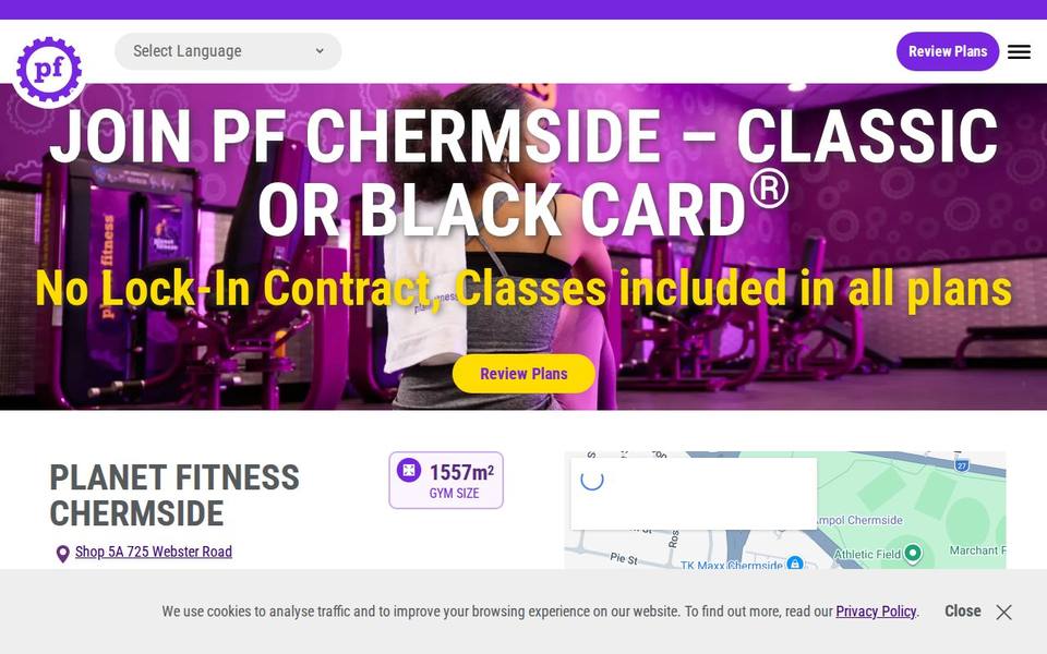Planet Fitness Chermside website