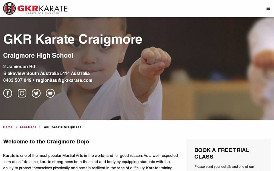 GKR Karate website