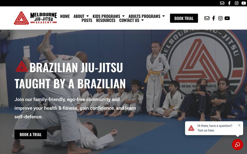 Melbourne Jiu-Jitsu Academy website