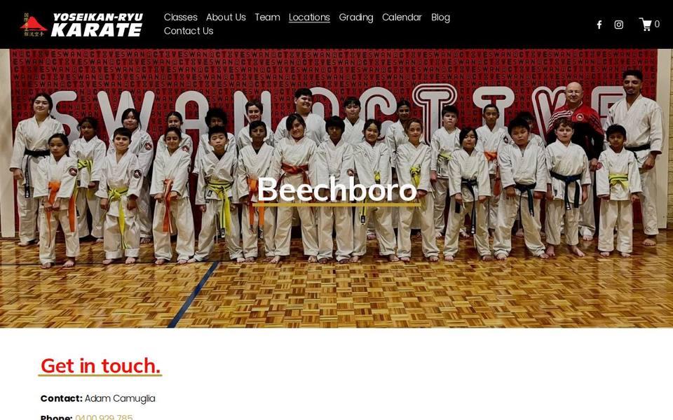 Yoseikan-Ryu Karate Beechboro website