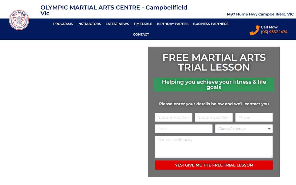 Olympic Martial Arts Centre website
