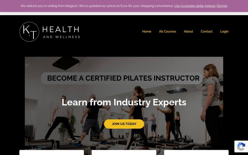 KT Pilates website