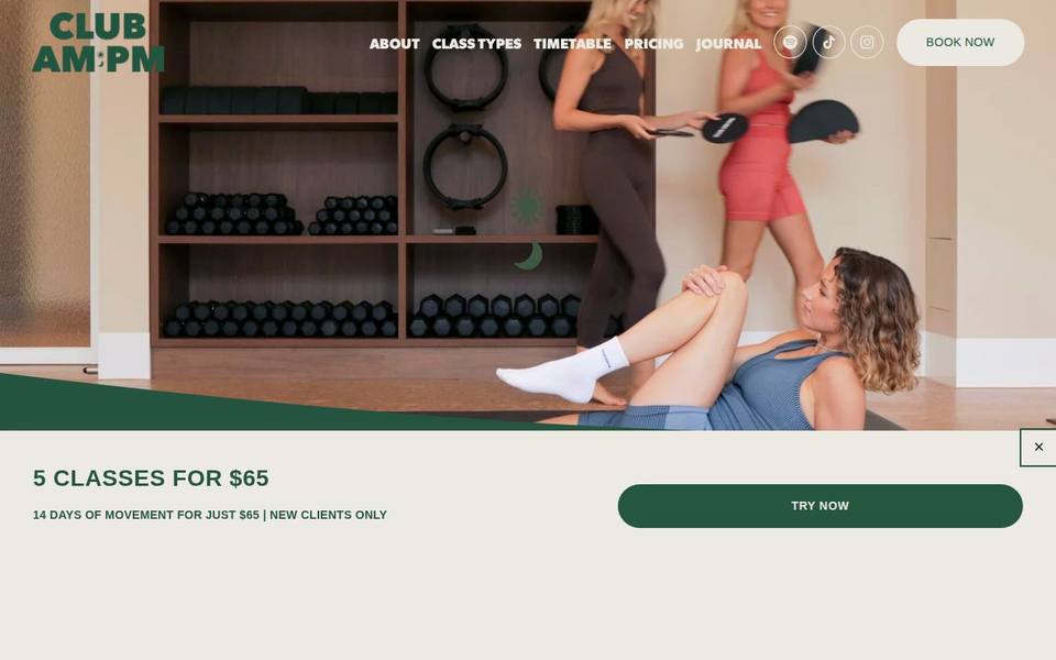 Club AM:PM website