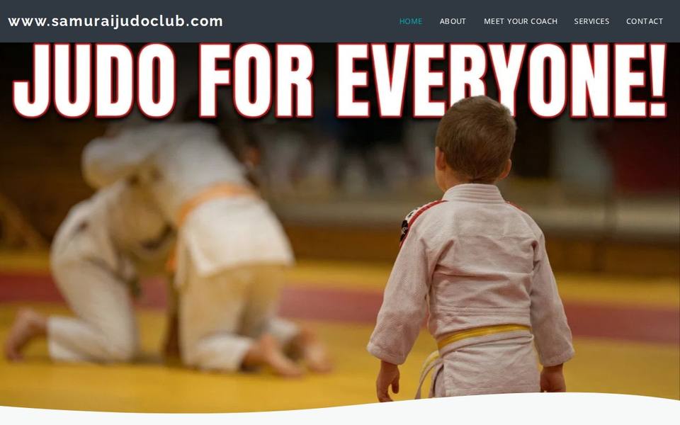 Samurai Judo Club website