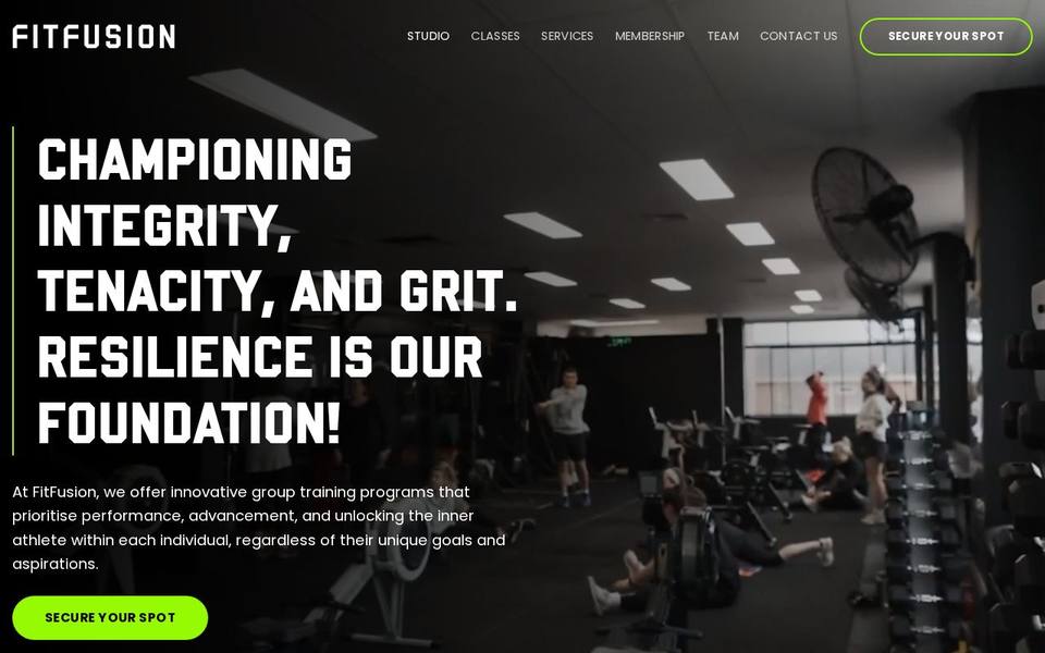 FitFusion website