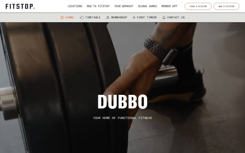 Fitstop Dubbo website