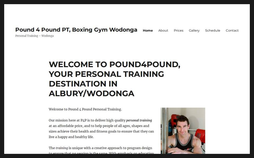 Pound 4 Pound Personal Training website