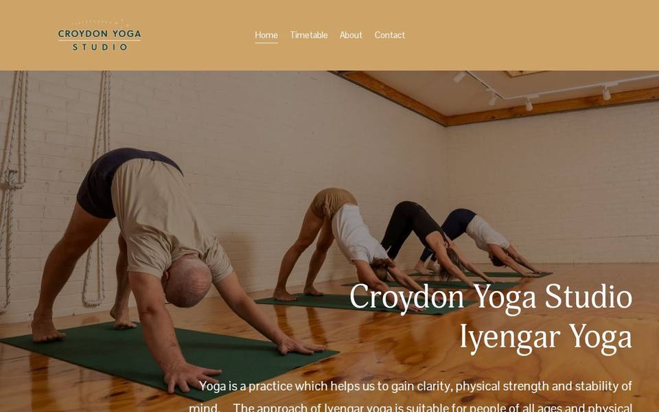 Croydon Yoga Studio website