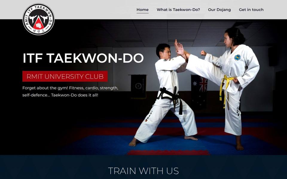 RMIT ITF Taekwon-Do Club website