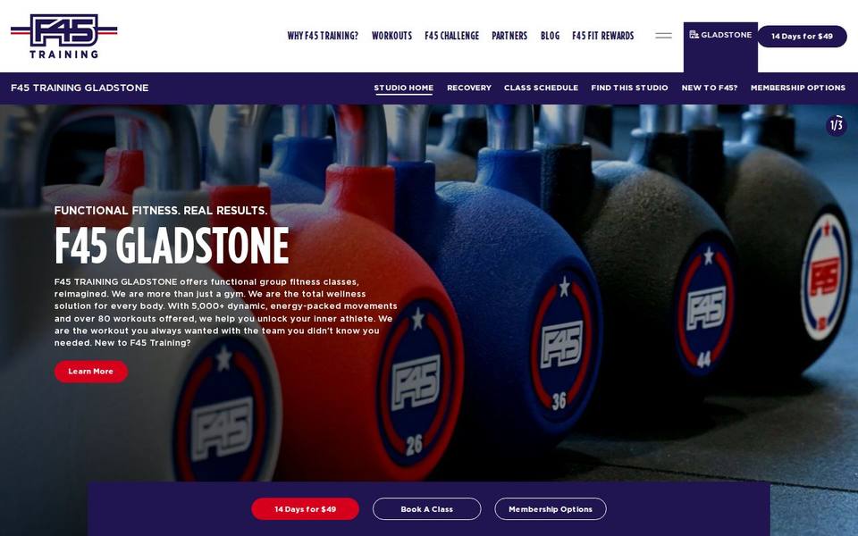 F45 Gladstone website