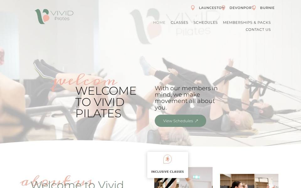 VIVID Pilates website