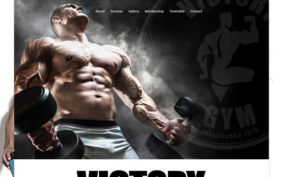 Victory Gym website