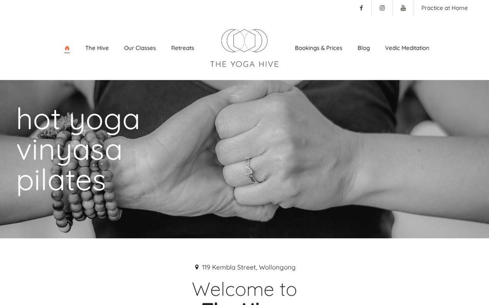 The Yoga Hive website