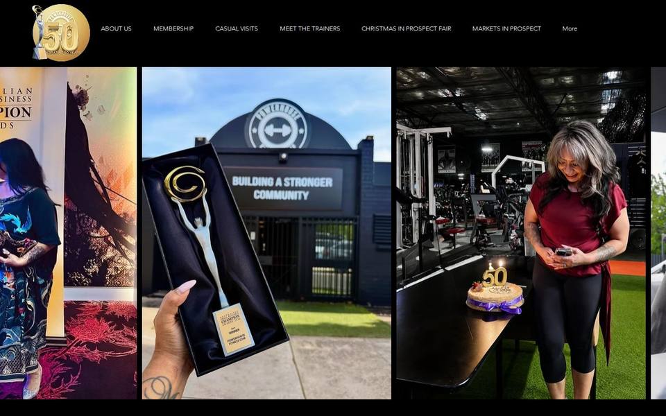 PowerHouse Fitness Gym website