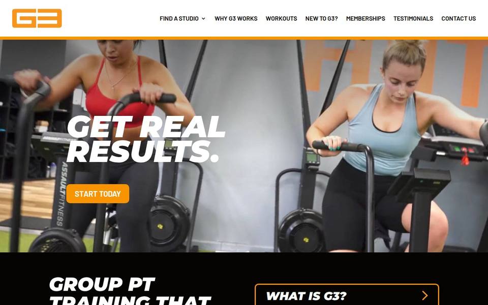 G3 Fitness Stanhope Gardens website