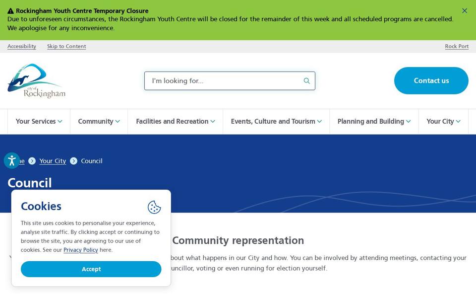 Rockingham Aquatic Centre website