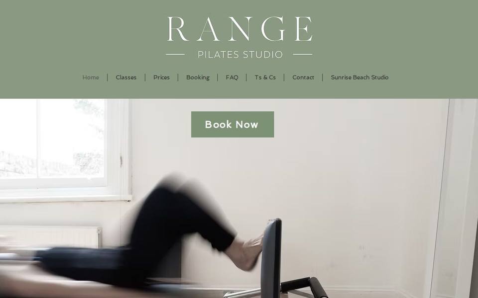 Range Pilates Montville website