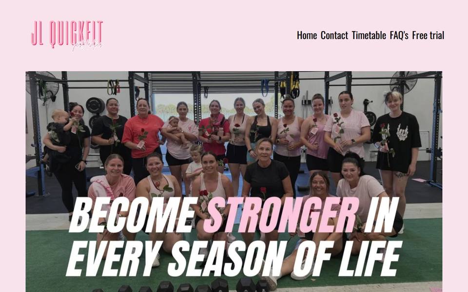 Just Ladies QuickFit website