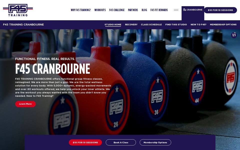 F45 Cranbourne website