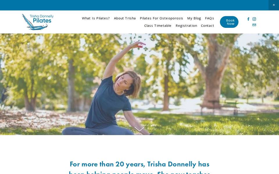 Trisha Donnelly Pilates website