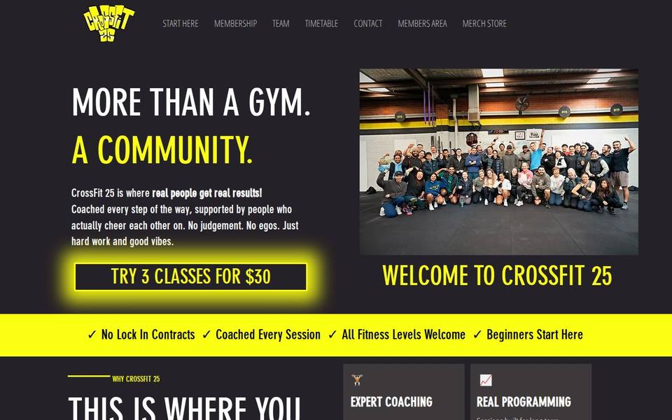 CrossFit 25 website