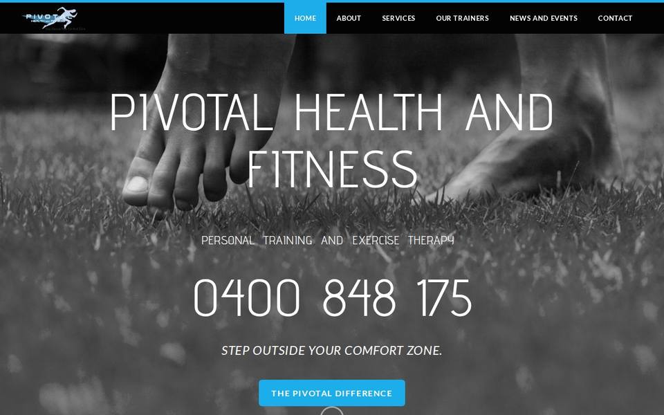 Pivotal Health & Fitness website