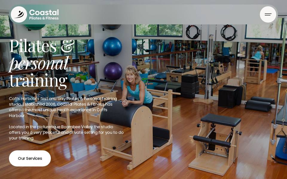 Coastal Pilates & Fitness website