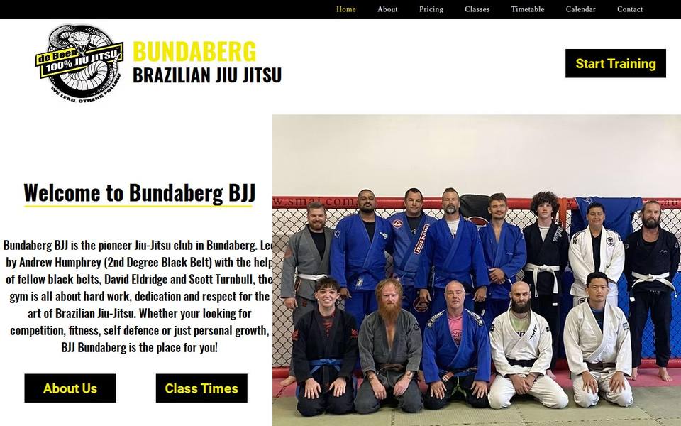 Bundaberg Brazilian Jiu Jitsu website