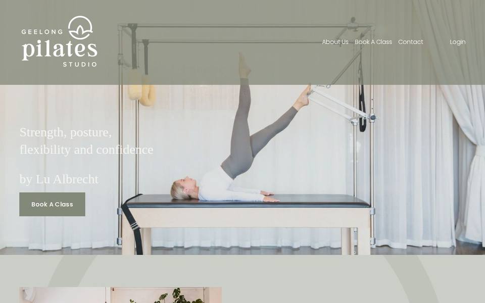 Geelong Pilates Studio website