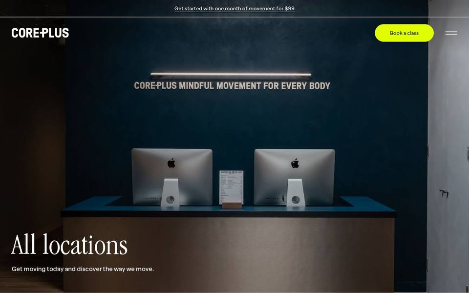 CorePlus Glenelg - Pilates Yoga Reformer website