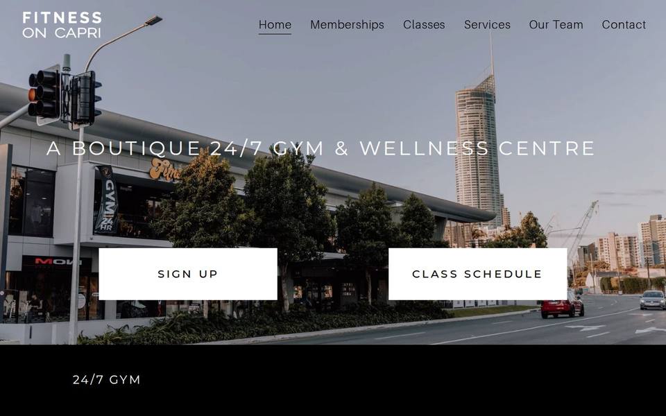 Fitness on Capri website
