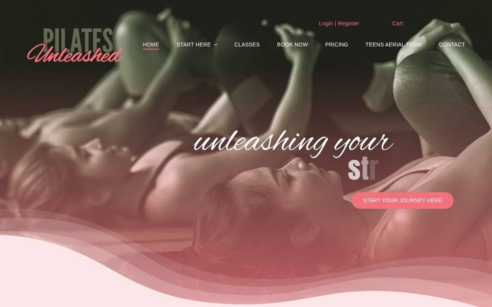 Pilates Unleashed - Reformer & Aerial Pilates Studio website