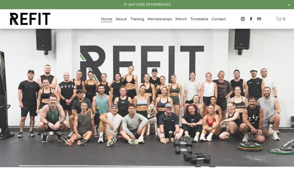 Refit Training website
