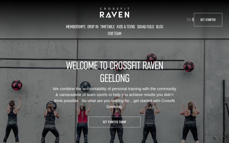 CrossFit Raven website