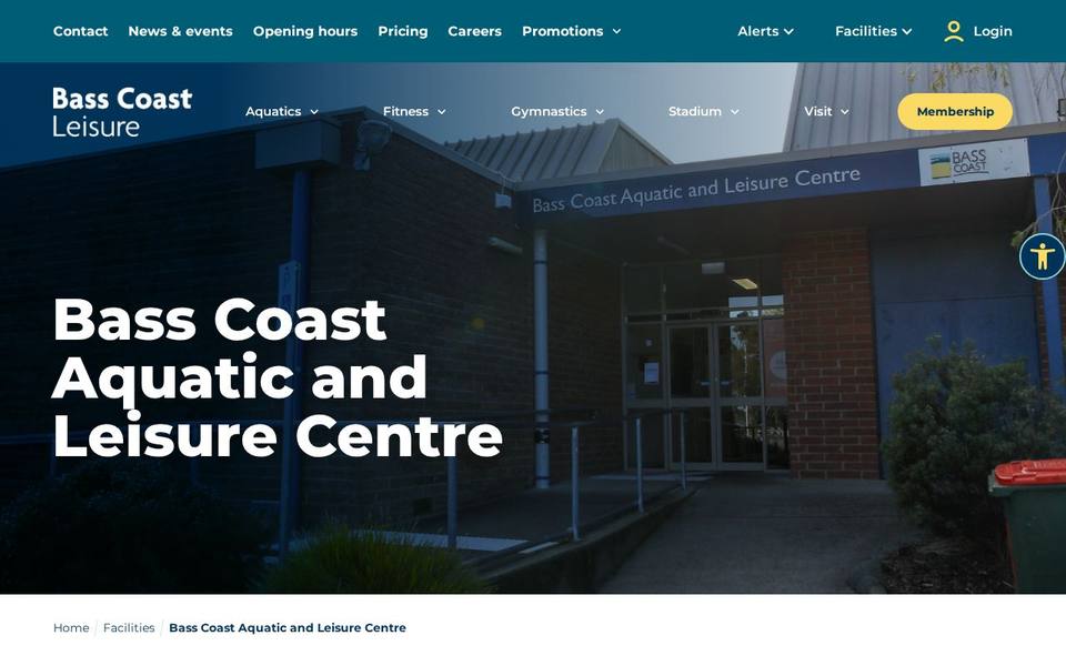 Bass Coast Aquatic and Leisure Centre website