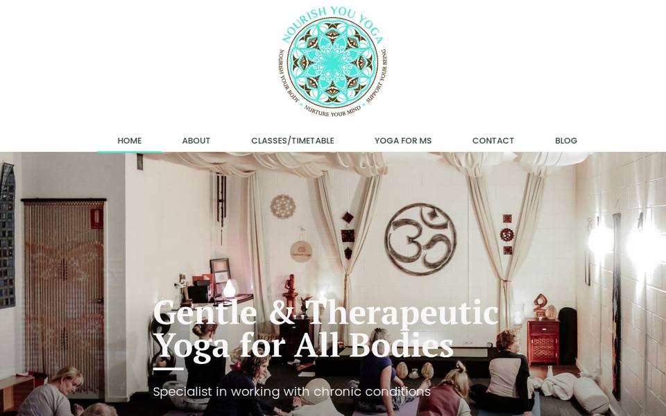 Nourish You Yoga website