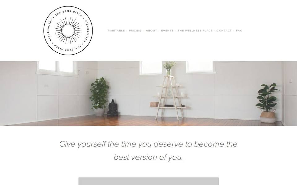 The Yoga Place Blacksmiths website