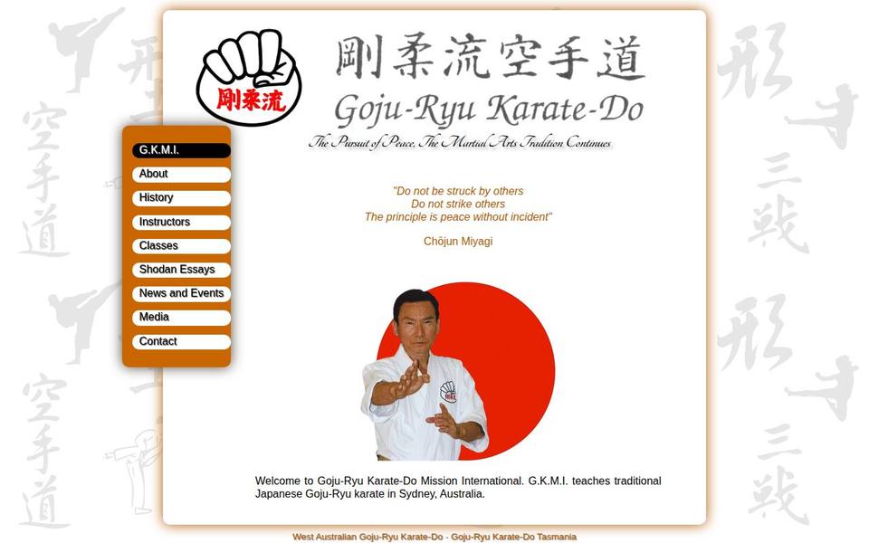 Goju-ryu Karate-do Mission International website