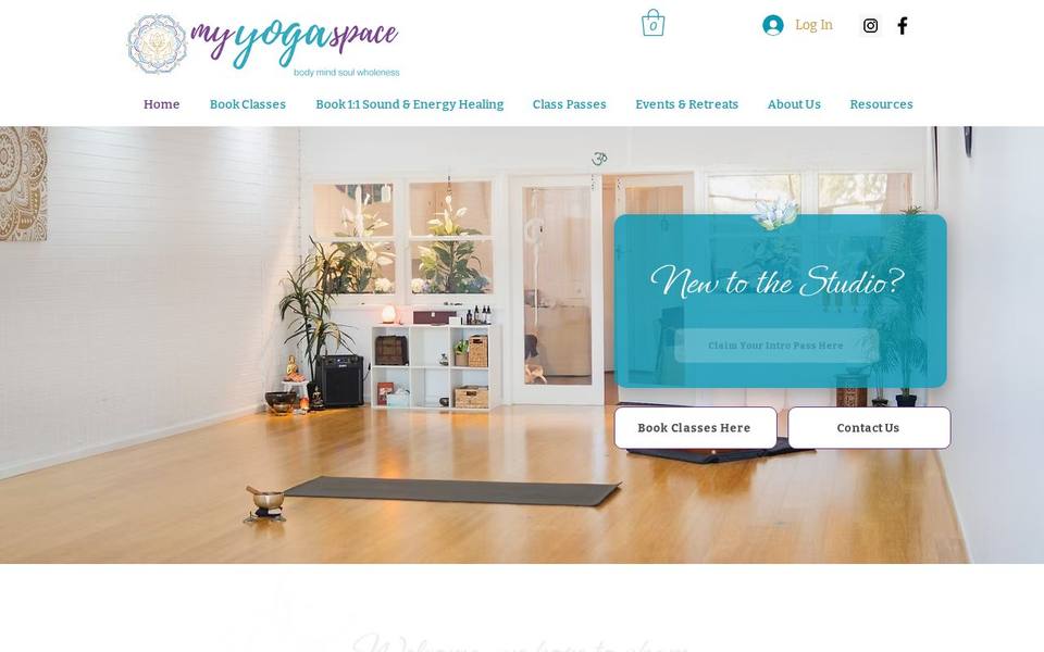 My Yoga Space website