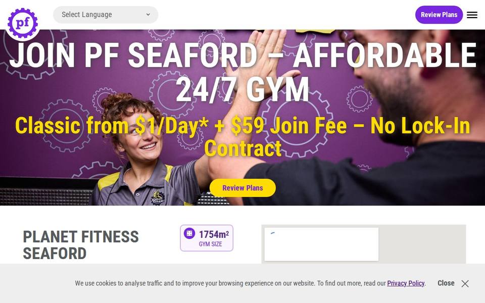 Planet Fitness Seaford website