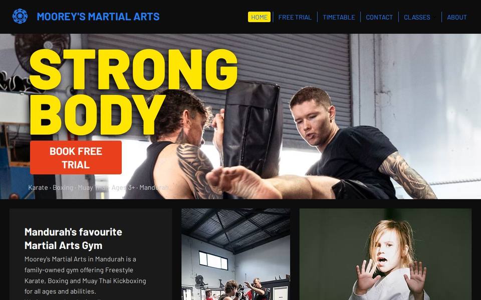 Moorey's Martial Arts website
