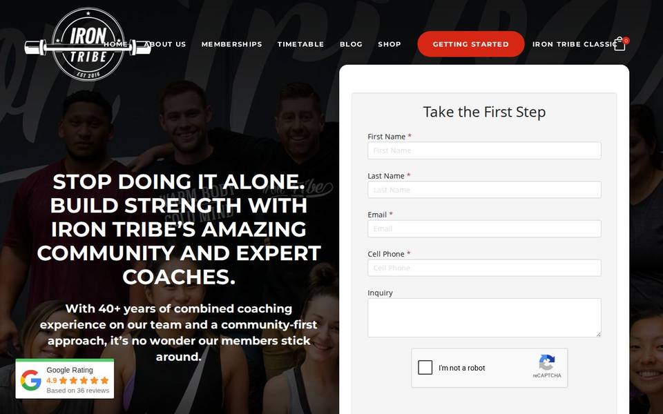 Iron Tribe website