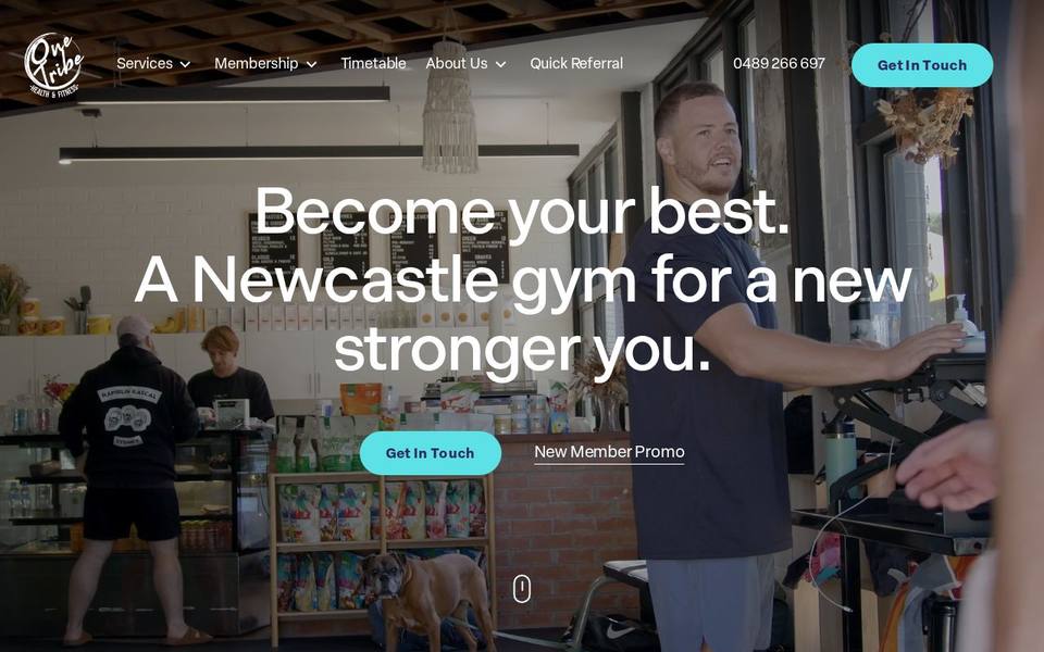 One Tribe Health and Fitness website