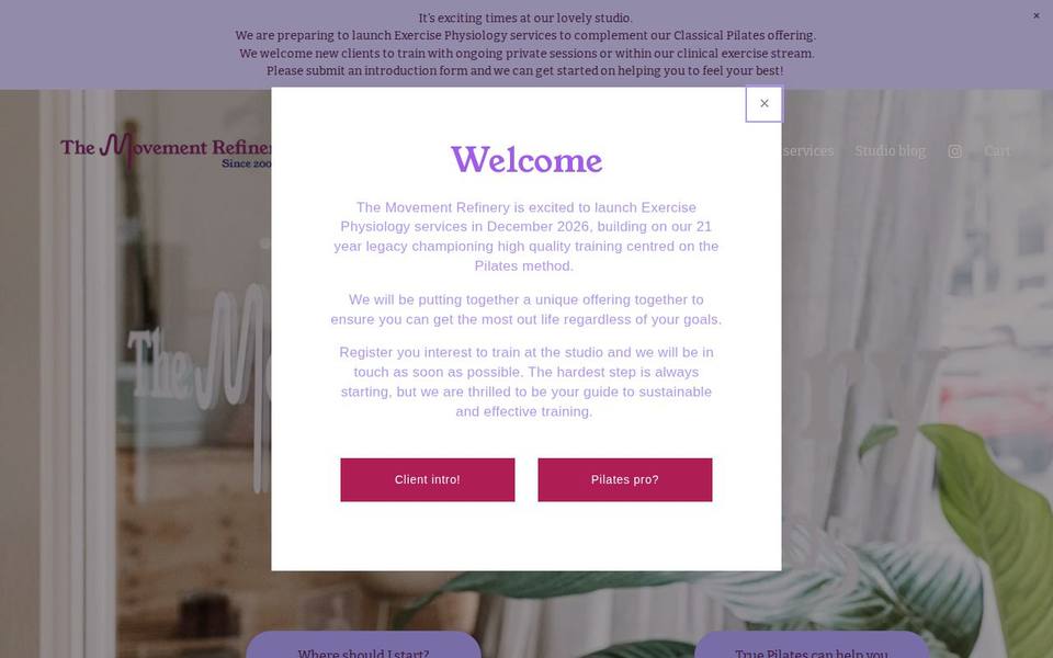 The Movement Refinery website