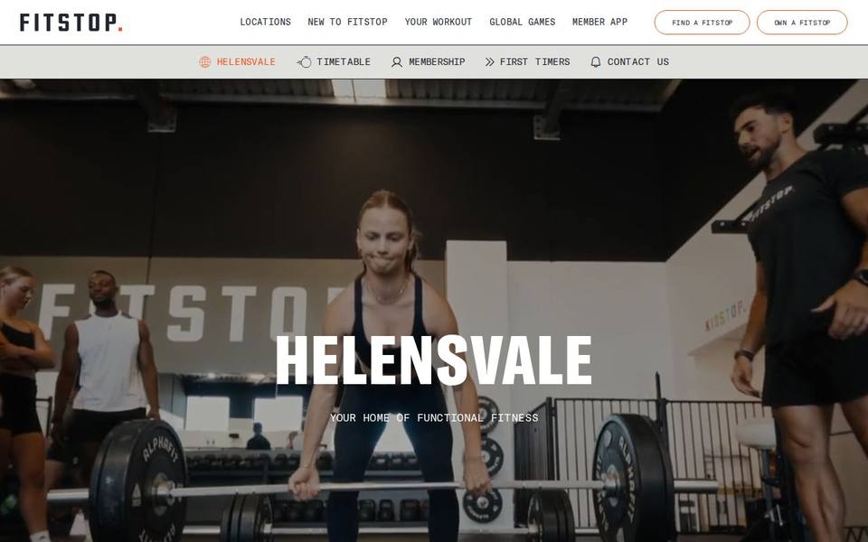 Fitstop Helensvale website