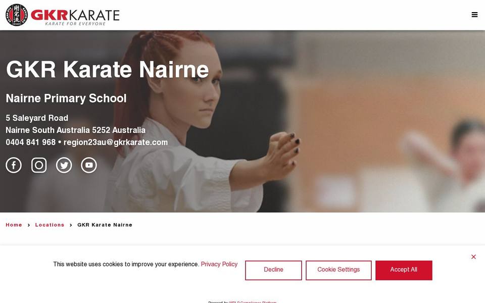 GKR Karate website