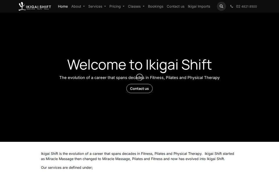 Ikigai Shift website