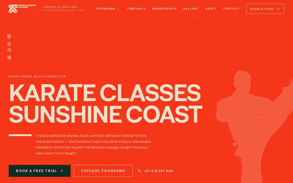 Karate Academy of Power website